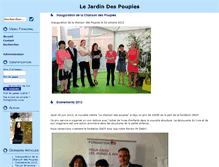 Tablet Screenshot of joomla.jardindespoupies.fr